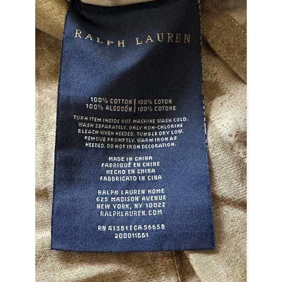 RALPH LAUREN WESTON PARK ATTLEY ( GOLD) KING SHAM PILLOWCASE FLORAL - Picture 8 of 15